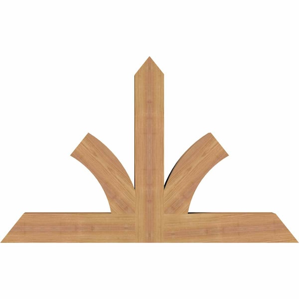 Ekena Millwork Richland Timber Gable Bracket, Western Red Cedar, 36"W x 23"H x 3 1/2"D x 3 1/2"F, 15/12 Pitch GBW036X23X0404RIC00SWR - main